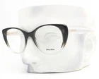 Miu Eyeglasses Vmu 06T 114-1O1 Shimmery Dark Gray To Clear W/pouch New. Price: $175.00.