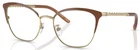 Tory Burch TY1076 3342 Eyeglasses Women's Shiny Gold/camel Full Rim 51MM New. Price: $104.95.