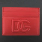 Dolce & Gabbana Dg Logo Leather Pass Case Card BI0330 Red Women Used Pre-owned. Price: $156.00.