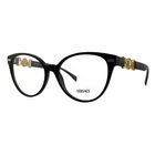 Versace VE3334 Black Women's Eyeglasses Frames 55MM 17MM 140MM - GB1 New. Price: $110.00.