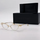 New Valentino Daydream VLX-123C Eyeglasses Cat Women Gold/white With Chain. Price: $324.00.