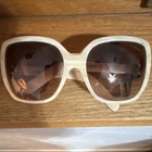 Chlo Oversized Ivory Plastic Frame Women's Sunglasses Brown Tinted Lenses New. Price: $140.00.