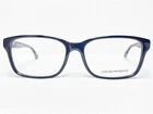 New Emporio Armani EA3042 5017 Mens Black Rectangle Eyeglasses Frames 55/16 140. Price: $112.49.