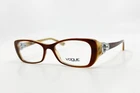 Vogue Eyeglasses Frames VO2808-H 1667 Brown Cat Faux Pearl 51-16-135 16519 Pre-owned. Price: $39.99.