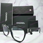 Chanel Eyeglasses 53MM Black 3440H C622 Gold Cc Logo Pearls Rx-able New. Price: $505.39.
