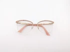 Kay Unger Eyeglasses, Frames Only, K232 Gld, 55-17-140, Metal, Gold/pink Pre-owned. Price: $34.99.