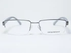 New Emporio Armani EA1051 3003 Mens Gunmetal Half Rim Eyeglasses Frames 55/18. Price: $89.99.