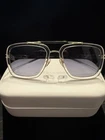 New Marc Jacobs 674/S 0900 Crystal/gold Metal Frame Gray Lens Sunglasses. Price: $125.00.