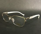 Tura Brilliance Eyeglasses Frames TE256 Gld Gold White Swarovski Cryst 50-17-135 New. Price: $169.99.