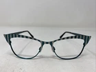Menizzi M4059 COL.3 50-17-145-34 Teal Glitter Full Rim Eyeglasses Frame YF62 Pre-owned. Price: $26.25.