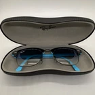 Ray-ban Clubmaster Ii Sunglasses RB2156 Top Black On Dark Azure Crystal Gradient Pre-owned. Price: $60.00.