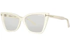 Tom Ford TF5844-B 025 Eyeglasses Frame Women's Shiny Ivory Full Rim Cat 55MM New. Price: $259.95.