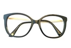 Anne Klein Eyeglasses Frames AK7079 001 Black Gold Cat Full Rim 54-17-140 New. Price: $39.00.