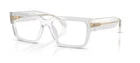 Versace 0VE3374U 5519 Light Transparent Grey Rectangular Mm Men's Eyeglasses New. Price: $199.99.