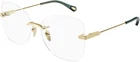 New Chloe 0136O Eyeglasses 001 Gold 100% Authentic. Price: $225.94.