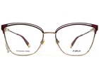 Furla Eyeglasses Frames VFU396 COL.0E59 Red Gold Cat Full Rim 56-17-135 New. Price: $92.69.