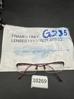 Ray Ban RB8535 1034 50 19 135 Half Rimless Red Eyeglasses Frames G235 Pre-owned. Price: $33.65.