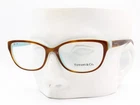 Tiffany Eyeglasses Tf 2087H 8164 Brown On Blue Pearl Heart 52MM Case New. Price: $129.50.