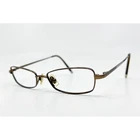 Calvin Klein Eyeglasses Womens Brown Titanium Rectangle Frame 951 509 49-15-135 Pre-owned. Price: $31.99.