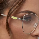 Emilio Pucci Eyeglasses EP5214 032 Silver Cat Full Rim Metal Frames 56MM New. Price: $174.63.