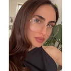 New Gucci GG0445O Gold Metal Oversized Square Frames. Price: $265.00.