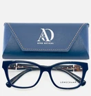 Longchamp LO2697 403 Blue Brown Womens Square Full Rim Eyeglasses 53-16-140 B:40 New. Price: $43.99.