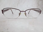 Liz Claiborne Eyeglasses Frame L366-0JCS Women's Maroon Metal Half Rim 54-16-135 Pre-owned. Price: $11.06.
