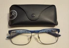 Ray Ban Frames Carbon Fiber Eyeglasses 8416 2914 Blue 55-17-145 Case Pre-owned. Price: $59.99.