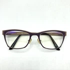 Scott Harris Europa SH-392 Eyeglasses Frame C1 Purple Plum / Camel 47-19-135 Pre-owned. Price: $24.99.