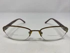 Liz Claiborne L271 DZ2 52-17-130 Antique Brown Half Rim Eyeglasses Frame &T84 Pre-owned. Price: $31.50.