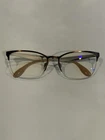 Ray Ban RB6345 2732 Brown Metal Half Rim Square Eyeglasses Frame 54-17 135 Pre-owned. Price: $20.00.