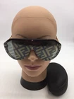 Fendi Vinous/gold Frame Fashion Sunglasses 59-18-145 Grey Signature Lens Pre-owned. Price: $74.99.