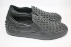 Valentino Garavani Shoes Mens Size 9 Black Noir Studded Leather Slip On Sneaker Pre-owned. Price: $199.99.