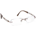 Charmant Eyeglasses XL2011 Line Arc Titan Brown Rimless Frame Japan 50-17 135 Pre-owned. Price: $129.99.