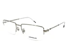 New Montblanc MB0113O 001 Silver 56MM Authentic Eyeglasses 56-18-150. Price: $251.20.