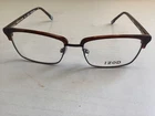 Izod 2091 Brown Horn 54-17-145 Full Rim Plastic Eyeglasses Frame New. Price: $39.95.