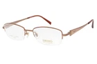 Seiko T0190 565 Rose Gold Half Rim Titanium Women's Eyeglasses 50-18-135 W/case New. Price: $63.20.