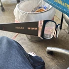 Prada Vpr 09R 5D1-1O1 Black Full Rim Rectangular Plastic Frames 53-16 135 Pre-owned. Price: $63.71.