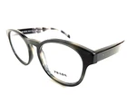 Authentic Prada Vpr 16T USI-1O1 50MM Round Gray Women's Eyeglasses Frame New. Price: $189.99.