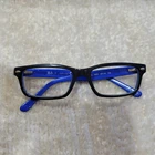 Ray Ban Eyeglasses Frames RB1535 3600 Blue Black Full Rim 48-16-130 Pre-owned. Price: $17.49.