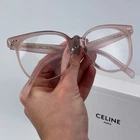 Celine Women Eyeglasses Shiny Rose Pink Demo Square CL5010IN 072 Brand. Price: $269.95.