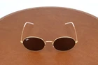 Ray-ban Beat Gold Oval Sunglasses 53-20-145 New. Price: $124.95.