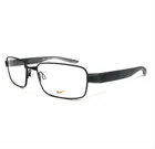 Nike Eyeglasses Frames 8166 010 Satin Black Matte Gray Rectangle 54-17-140 New. Price: $129.99.