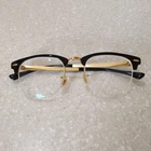 Ray-ban Rb 3716-V-M 2890 Glossy Black And Gold Eyeglasses Frames 50-22-145 Pre-owned. Price: $29.99.