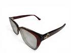 Bvlgari BV4207 5474 Cat Eyeglasses Frames Burgundy Gold Logo Italy 53-17-145 Pre-owned. Price: $55.00.