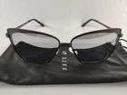 Diff Eyewear Grace Matte Black Silver Mirror Oversized Sunglasses 58-15-142 New. Price: $47.15.