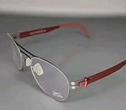 Ovvo Optics 3628 Graphite Cherry Handmade Titanium Eyeglass Frame 51/21/140 New. Price: $219.95.