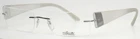 Silhouette 7597 10 6050 Silver Womens Rectangle Rimless Eyeglasses 56-19-145 New. Price: $134.99.