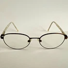 Womens Konishi KF8427 Flex Titanium Antique Brown Oval Eyeglass Frame 51MM Pearl Pre-owned. Price: $19.99.