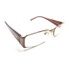 Fendi F607RI 210 Brown Bronze Rectangle Eyeglasses Frame 53-17 135 Italy Women Pre-owned. Price: $69.99.